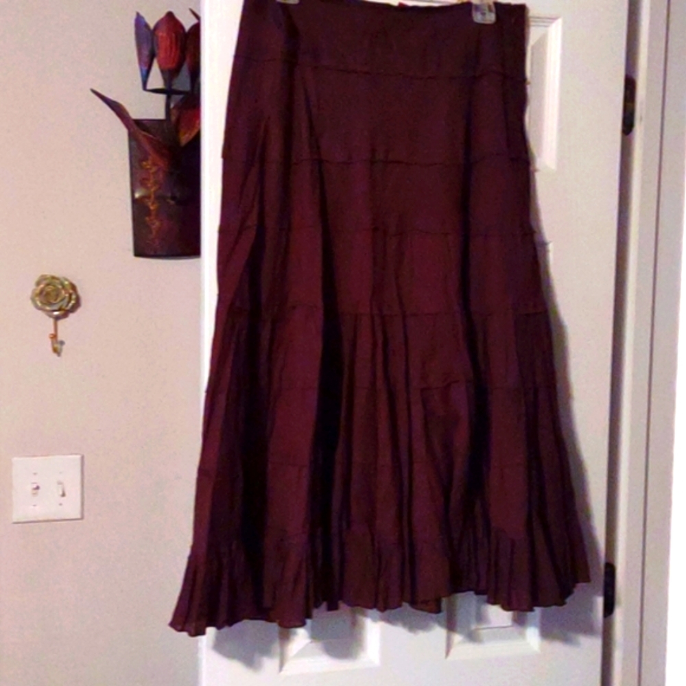 Ruffled Brown Skirt